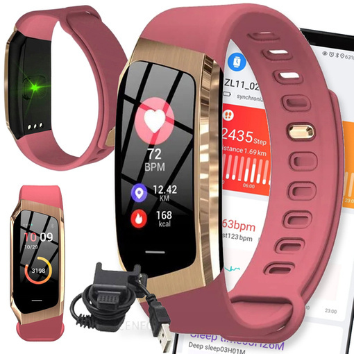 SMARTBAND SMARTWATCH ZEGAREK WODOODPORNY PASEK PULS PRO WATCH SPORT KROKI E18