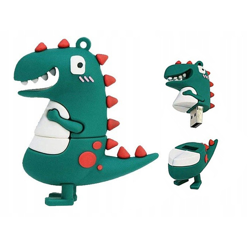 PENDRIVE USB SZYBKI FLASH DRIVE ULTRA PAMIĘĆ ZAWIESZKA PEN DINOZAUR 64GB
