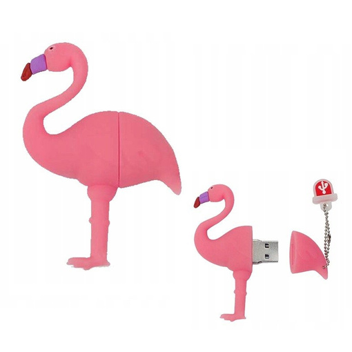 PENDRIVE USB SZYBKI FLASH DRIVE ULTRA PAMIĘĆ ZAWIESZKA PREZENT FLAMING 64GB