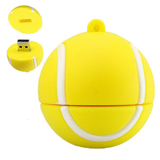 PENDRIVE USB SZYBKI FLASH DRIVE ULTRA PAMIĘĆ ZAWIESZKA PIŁKA TENISOWA 64GB