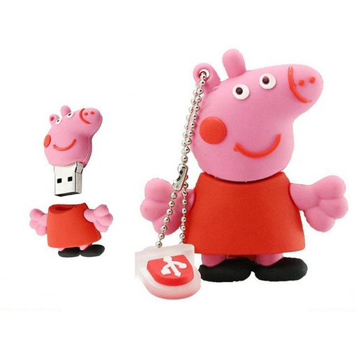 PENDRIVE USB SZYBKI FLASH DRIVE ULTRA PAMIĘĆ ZAWIESZKA PREZENT PEPPA 64GB