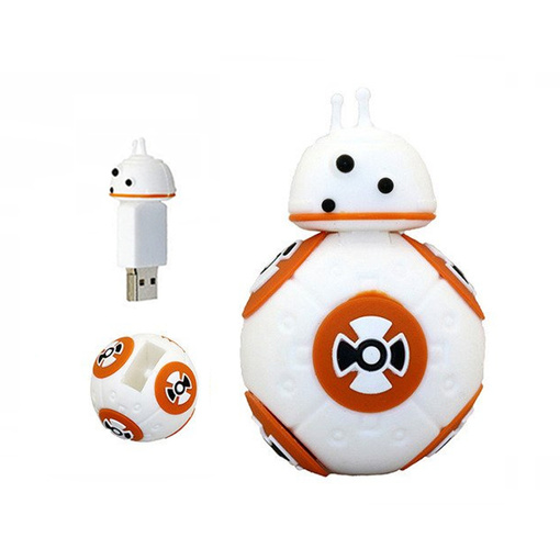 PENDRIVE USB SZYBKI FLASH DRIVE ULTRA PAMIĘĆ ZAWIESZKA POSTAĆ Z FILMU BB8 64GB