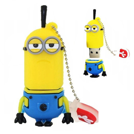 PENDRIVE USB SZYBKI FLASH DRIVE ULTRA PAMIĘĆ ZAWIESZKA PEN MINIONEK 64GB