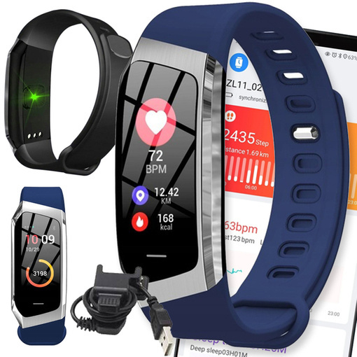 SMARTBAND SMARTWATCH ZEGAREK WODOODPORNY PASEK PULS PRO WATCH SPORT KROKI E18