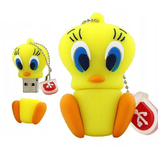 PENDRIVE USB SZYBKI FLASH DRIVE ULTRA PAMIĘĆ ZAWIESZKA PREZENT TWEETY 64GB