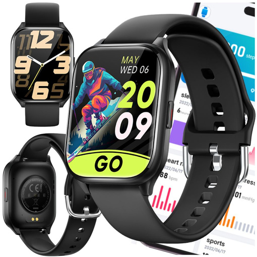 SMARTWATCH WATCH ZEGAREK SPORTOWY SMARTBAND WODOODPORNY PULSOMETR SPORT KT73S