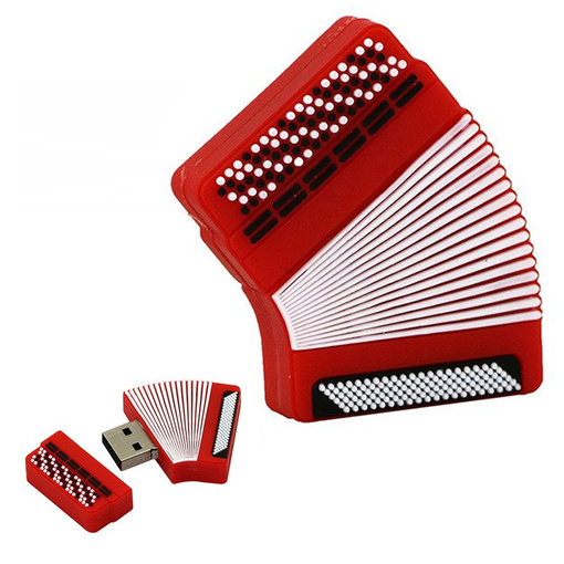 PENDRIVE USB SZYBKI FLASH DRIVE ULTRA PAMIĘĆ ZAWIESZKA PREZENT AKORDEON 8GB