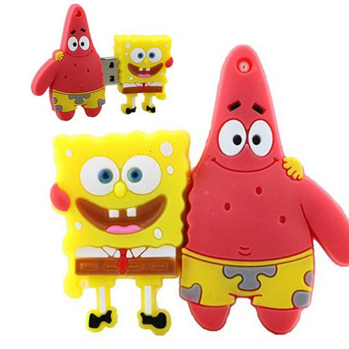 PENDRIVE USB SZYBKI FLASH DRIVE ULTRA PAMIĘĆ ZAWIESZKA PEN SPONGEBOB 64GB