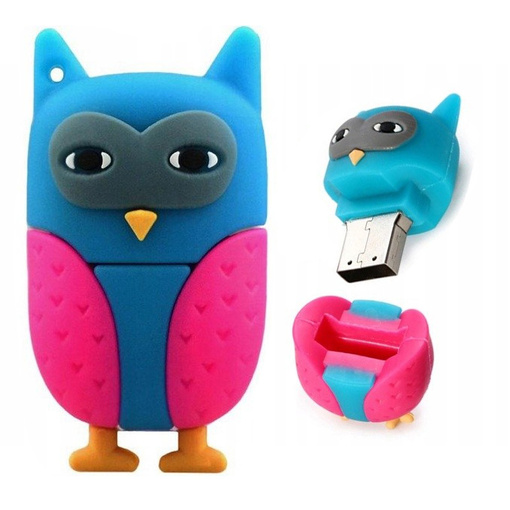 PENDRIVE USB SZYBKI FLASH DRIVE ULTRA PAMIĘĆ ZAWIESZKA PREZENT SOWA 16GB