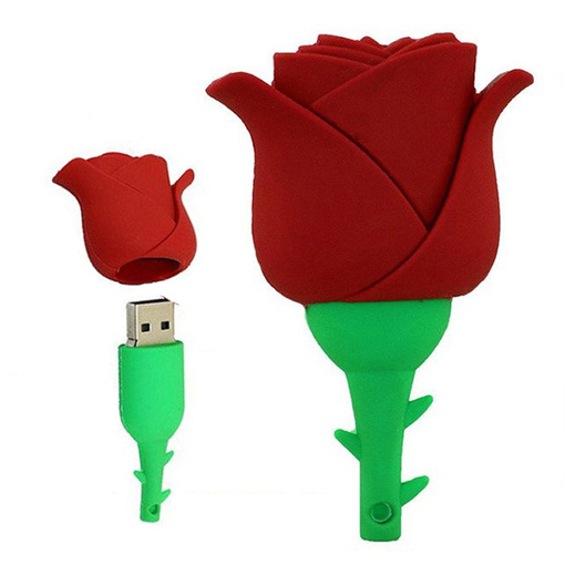 PENDRIVE USB SZYBKI FLASH DRIVE ULTRA PAMIĘĆ ZAWIESZKA PREZENT RÓŻA 16GB
