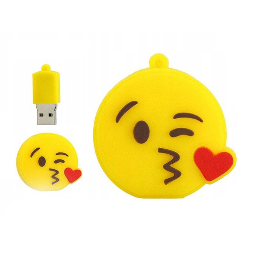 PENDRIVE USB SZYBKI FLASH DRIVE ULTRA PAMIĘĆ ZAWIESZKA PEN EMOTIKONA 16GB