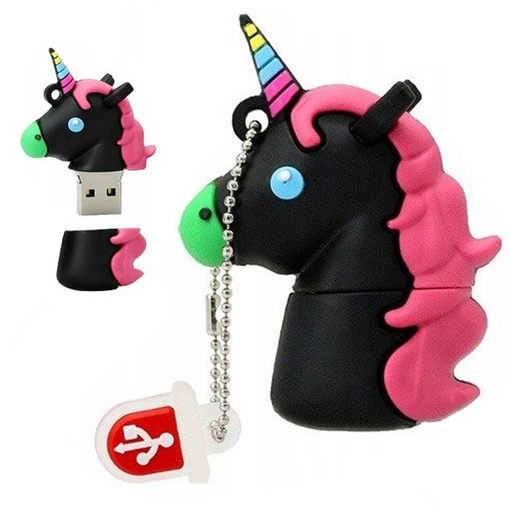PENDRIVE USB SZYBKI FLASH DRIVE ULTRA PAMIĘĆ ZAWIESZKA PEN JEDNOROŻEC 64GB