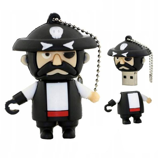 PENDRIVE USB SZYBKI FLASH DRIVE ULTRA PAMIĘĆ ZAWIESZKA PREZENT PIRAT 64GB
