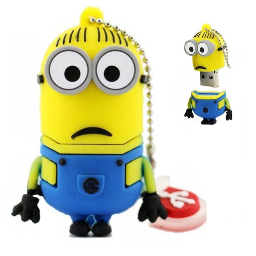 PENDRIVE USB SZYBKI FLASH DRIVE ULTRA PAMIĘĆ ZAWIESZKA PEN MINIONEK 64GB