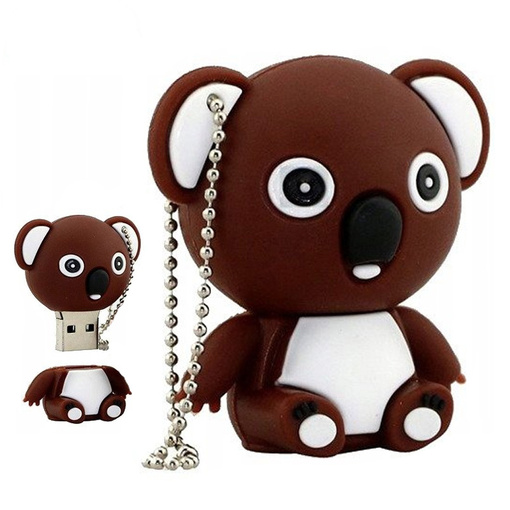 PENDRIVE USB SZYBKI FLASH DRIVE ULTRA PAMIĘĆ ZAWIESZKA PEN PREZENT MIŚ 64GB