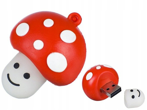 PENDRIVE USB SZYBKI FLASH DRIVE ULTRA PAMIĘĆ ZAWIESZKA PREZENT MUCHOMOR 8GB