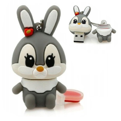 PENDRIVE USB SZYBKI FLASH DRIVE ULTRA PAMIĘĆ ZAWIESZKA PREZENT KRÓLIK 64GB
