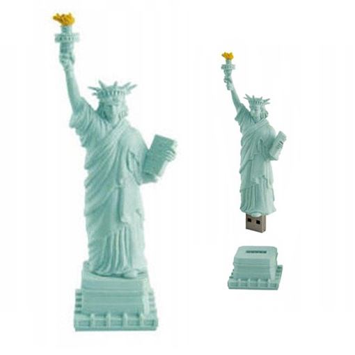 PENDRIVE USB SZYBKI FLASH DRIVE ULTRA PAMIĘĆ ZAWIESZKA STATUA WOLNOŚCI 8GB