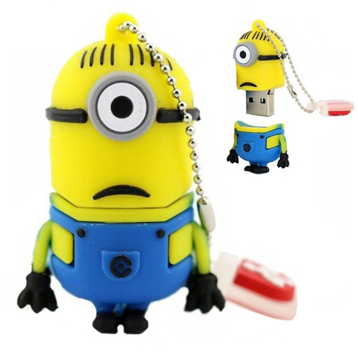 PENDRIVE USB SZYBKI FLASH DRIVE ULTRA PAMIĘĆ ZAWIESZKA PEN MINIONEK 64GB