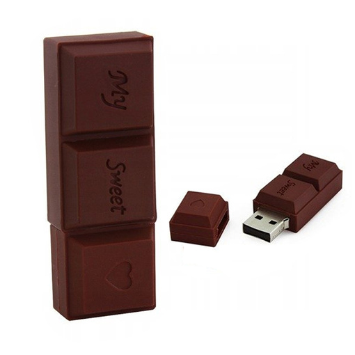 PENDRIVE USB SZYBKI FLASH DRIVE ULTRA PAMIĘĆ ZAWIESZKA PEN CZEKOLADA 64GB