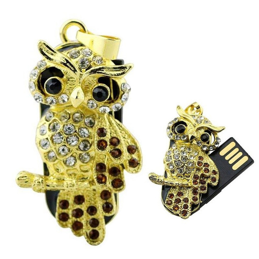 PENDRIVE USB SZYBKI FLASH DRIVE ULTRA PAMIĘĆ ZAWIESZKA PREZENT SOWA 64GB