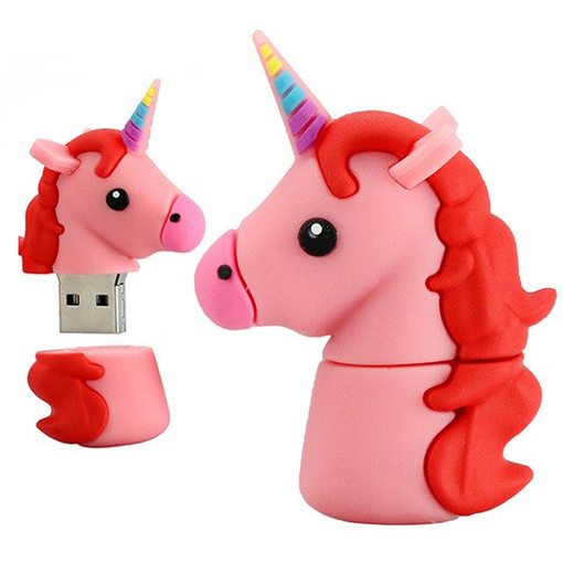 PENDRIVE USB SZYBKI FLASH DRIVE ULTRA PAMIĘĆ ZAWIESZKA PEN JEDNOROŻEC 64GB