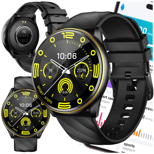 SMARTWATCH WATCH ZEGAREK SPORTOWY SMARTBAND WODOODPORNY PULSOMETR SPORT KT77