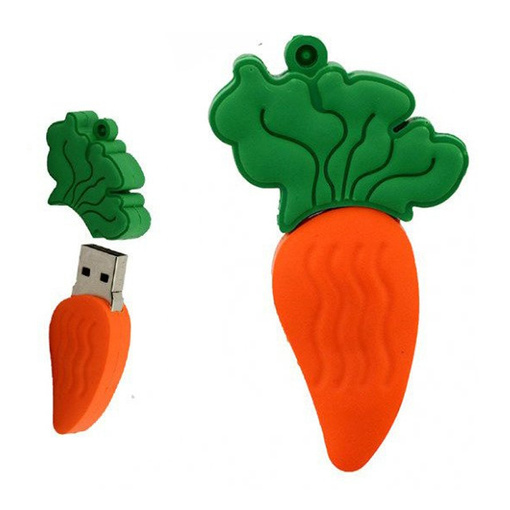 PENDRIVE USB SZYBKI FLASH DRIVE ULTRA PAMIĘĆ ZAWIESZKA PREZENT MARCHEW 16GB