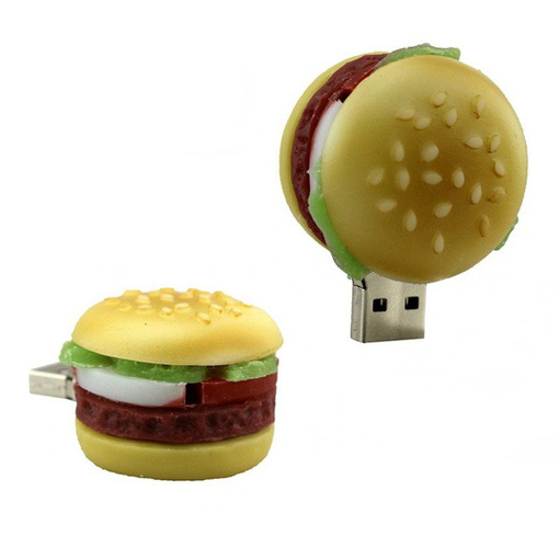 PENDRIVE USB SZYBKI FLASH DRIVE ULTRA PAMIĘĆ ZAWIESZKA PEN HAMBURGER 16GB