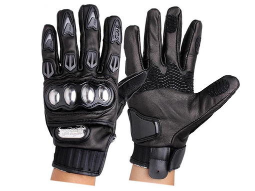RĘKAWICE MOTOCYKLOWE SKÓRZANE PRO-BIKER RĘKAWICZKI QUAD MTB CROSS MOTOR ENDURO L